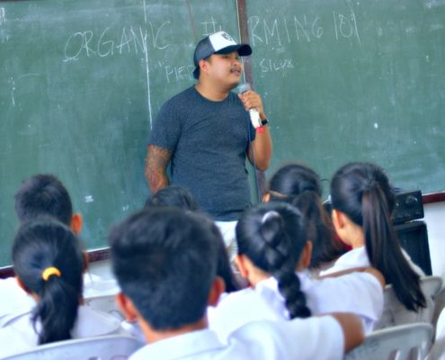 Juan Miguel Silva, Organic Farming Enthusiast, lectures on proper methodology in setting up a sustainable farm