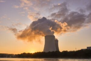 nuclear power plant, cooling tower, sunrise-4535760.jpg